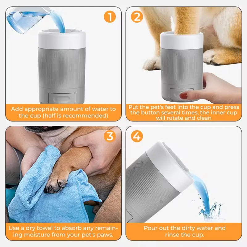 Nutripaw Semi-Automatic Pet Paw Cleaning System for Dogs and Cats
